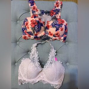 Victoria’s Secret lace bralettes, Sz S
